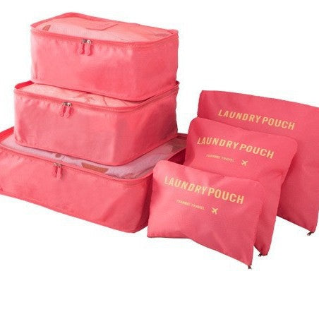 6-Piece Travel Packing Cubes Set – Navy Blue Organizer Bags