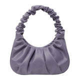 Ruched Soft Handle Shoulder Bag – Trendy Puff Cloud Pouch