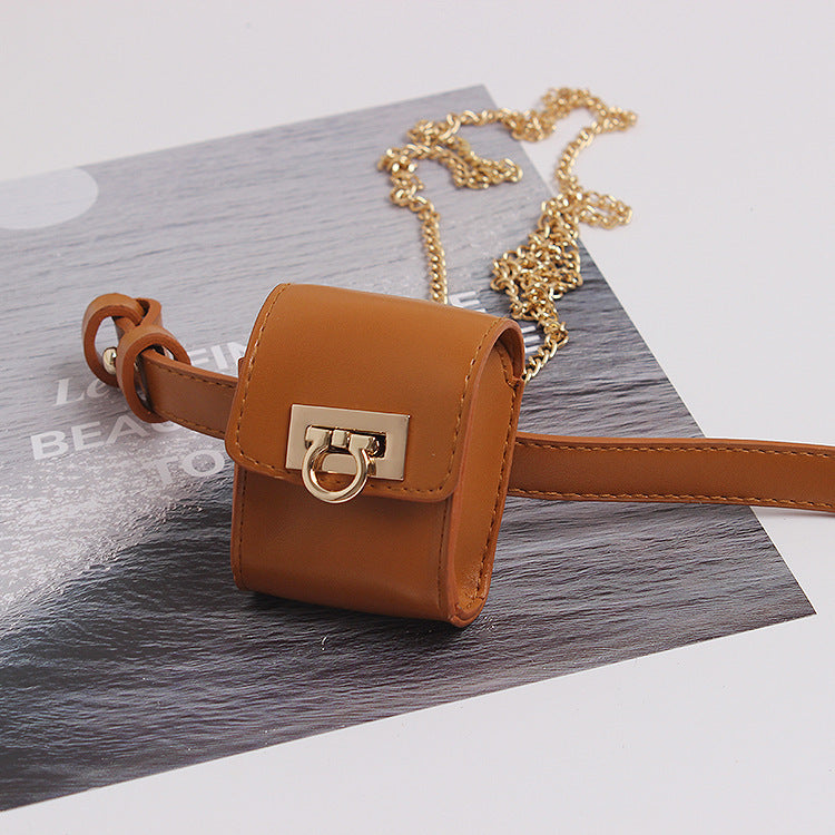 Small Bag Waist Bag Belt Women's Chain Necklace Decorative Bag