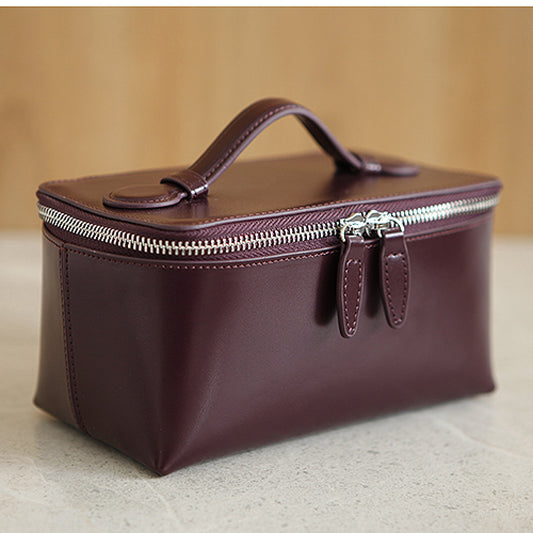 New High-capacity Cowhide Wash Bag