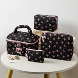 Bow Cosmetic Bag Large Capacity Hand Holding Clutch Wash