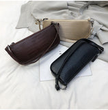 Stone pattern art handbag