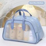 Dry Wet Separation Wash Bag Double-layer Semicircle Carrying Case