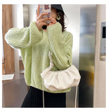Cloud female fold handbag