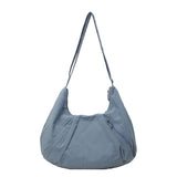 Soft Nylon Crescent Shoulder Bag – Lightweight Casual Daily Tote