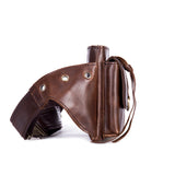 Vintage Leather Phone Waist Bag for Men – Hands-Free & Rugged Style!