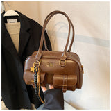New Boston Pillow Bag | Fall Vintage Melard Niche Shoulder Bag | Bowling Style Women's Backpack
