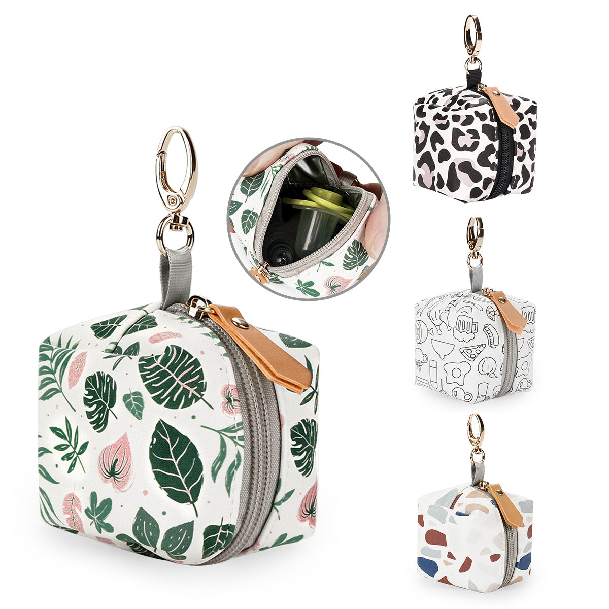 Pu Waterproof Pacifier Bag Hanging Mummy Bag