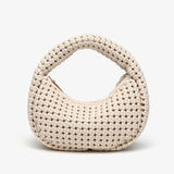 Advanced Hand-woven Large Capacity Fashionable Stylish All-match Hand Carrying New Moon Bag
