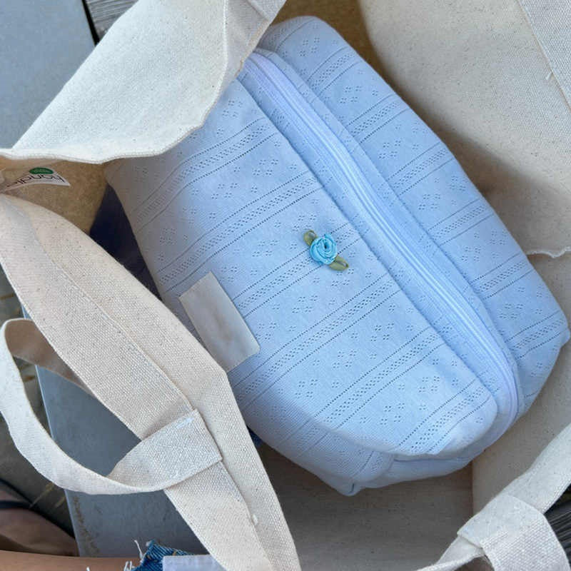 Bow Wash Bag Travel Portable Lipstick Storage