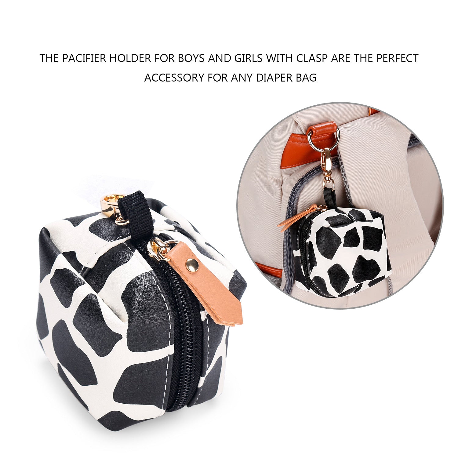 Pu Waterproof Pacifier Bag Hanging Mummy Bag