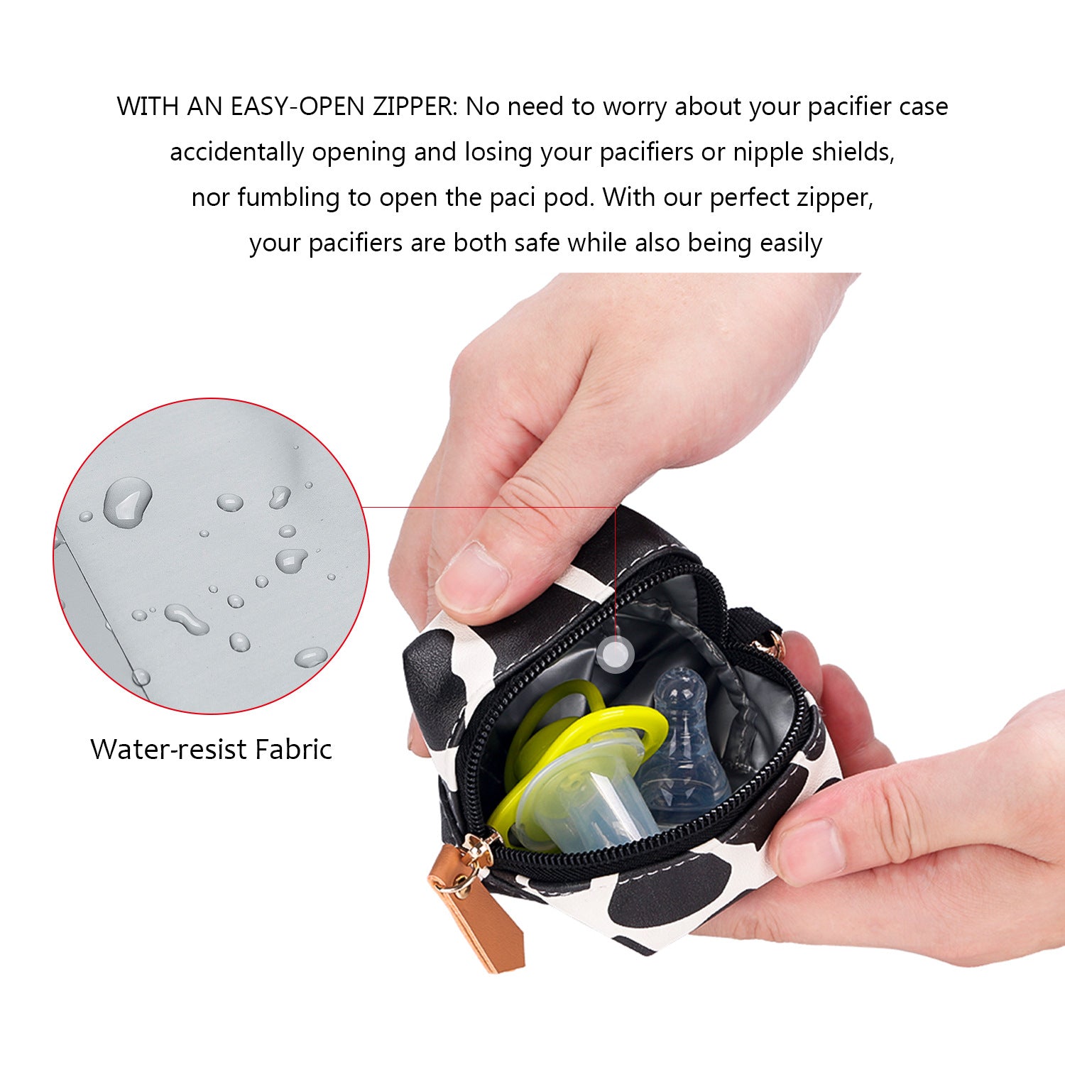 Pu Waterproof Pacifier Bag Hanging Mummy Bag