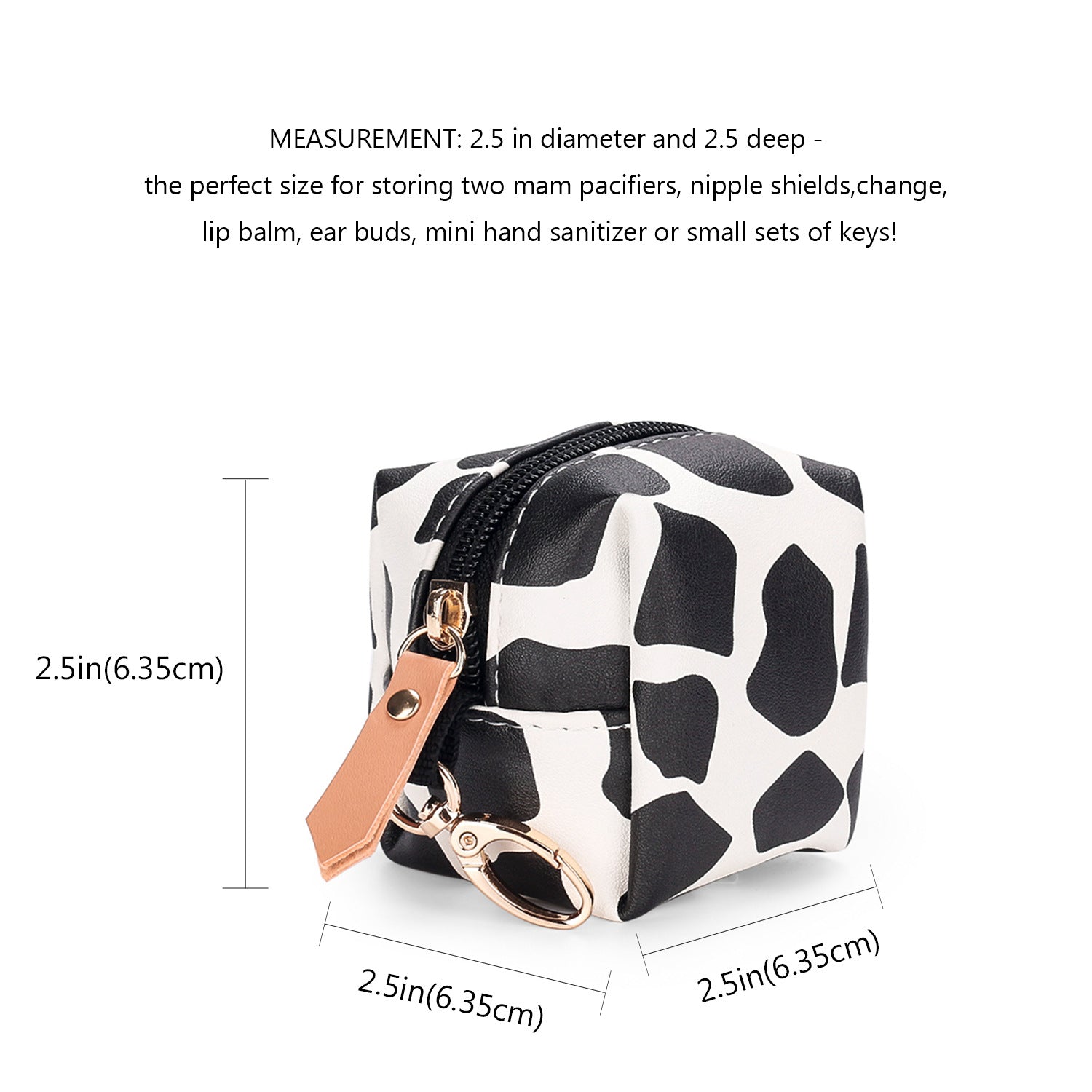 Pu Waterproof Pacifier Bag Hanging Mummy Bag