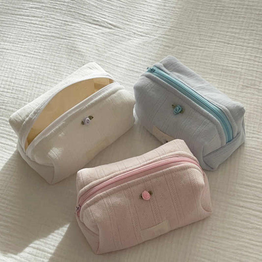 Bow Wash Bag Travel Portable Lipstick Storage