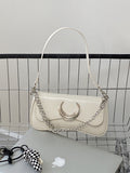 Moon Twist Lock Shoulder Bag Black Underarm Bag