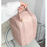 Cosmetic Bag Large Capacity Travel Double Zipper Wash Bag