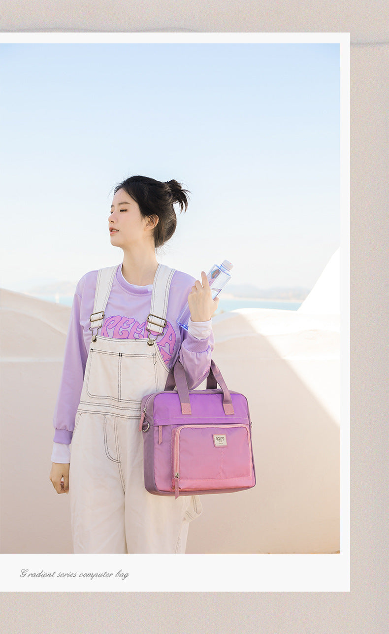 Gradient Notebook Handbag Computer Bag
