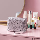 Diamond Triangle Wash Bag PU Cosmetic Bag
