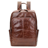 Genuine Leather Men's Backpack Business