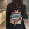 Boho Chic Embroidered Tassel Backpack – Vintage Ethnic Style for Free Spirits