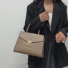 Croc-Pattern Top Handle Bag – Retro, Elegant & Statement-Making
